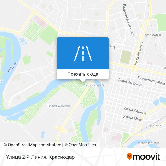 Карта Улица 2-Я Линия