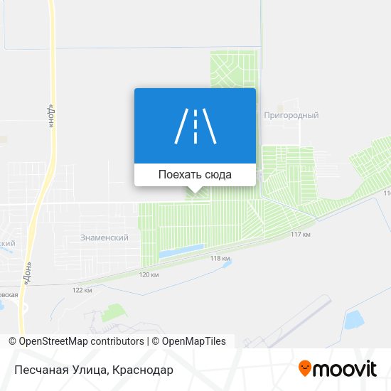 Карта Песчаная Улица