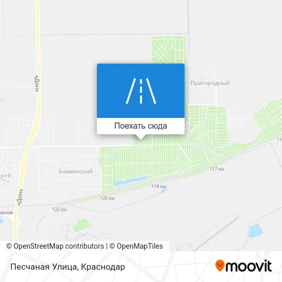 Карта Песчаная Улица