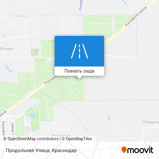 Карта Продольная Улица