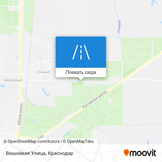 Карта Вишнёвая Улица