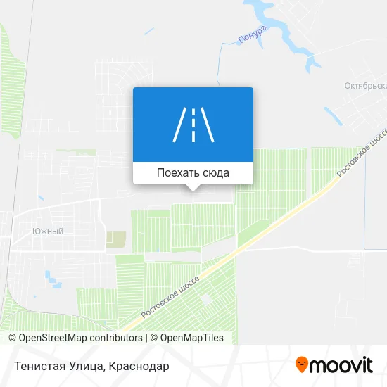 Карта Тенистая Улица