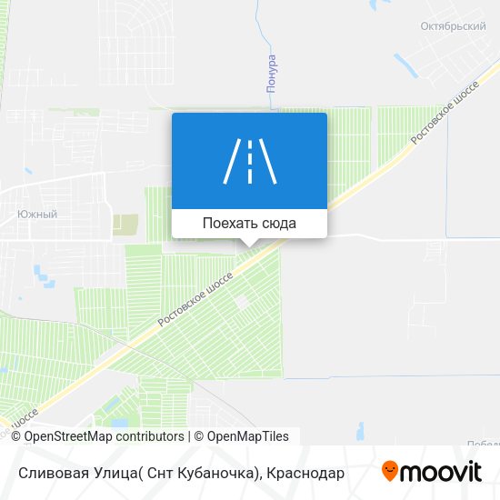 Карта Сливовая Улица( Снт Кубаночка)