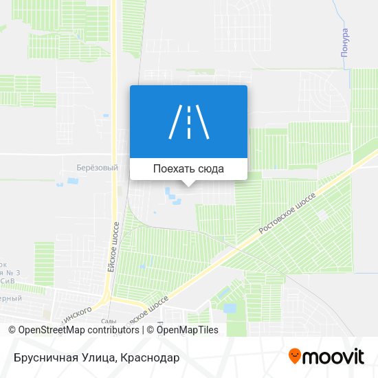 Карта Брусничная Улица