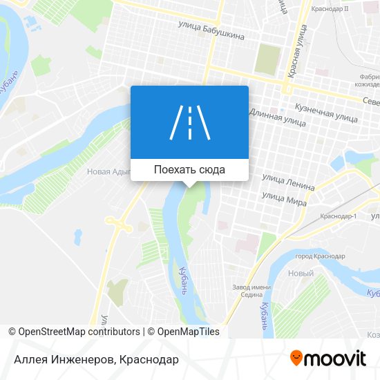 Карта Аллея Инженеров