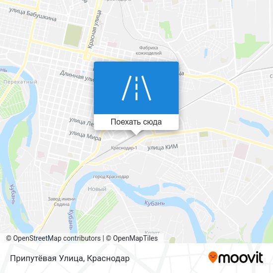 Карта Припутёвая Улица