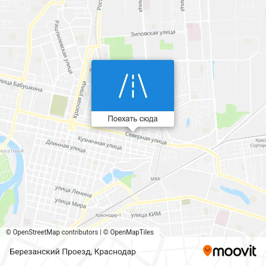 Карта Березанский Проезд