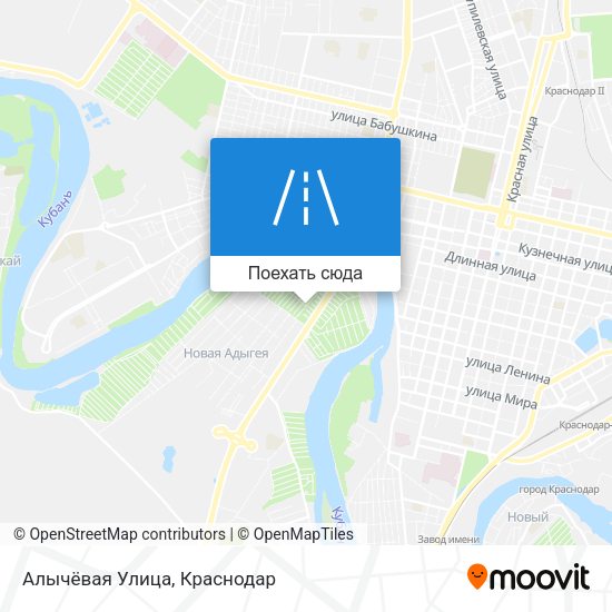 Карта Алычёвая Улица