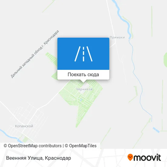 Карта Веенняя Улица
