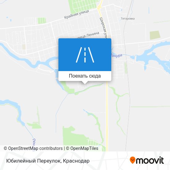 Карта Юбилейный Переулок