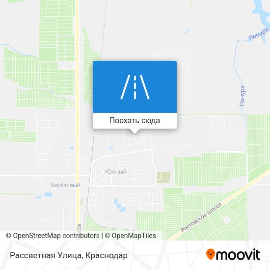 Карта Рассветная Улица