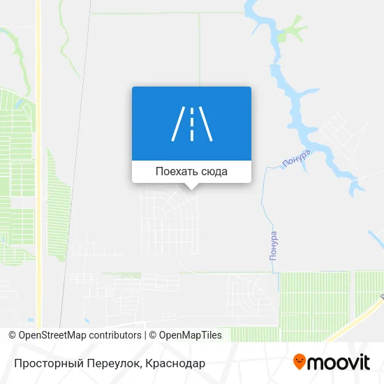 Карта Просторный Переулок