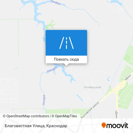 Карта Благовестная Улица