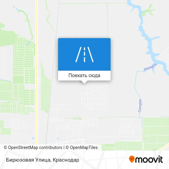 Карта Бирюзовая Улица