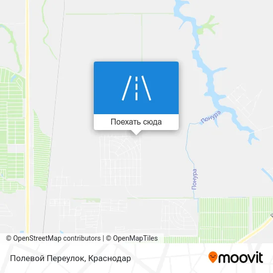 Карта Полевой Переулок