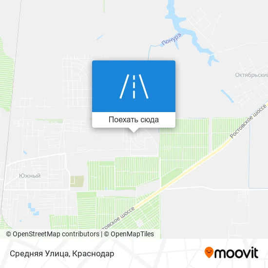 Карта Средняя Улица