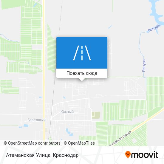 Карта Атаманская Улица