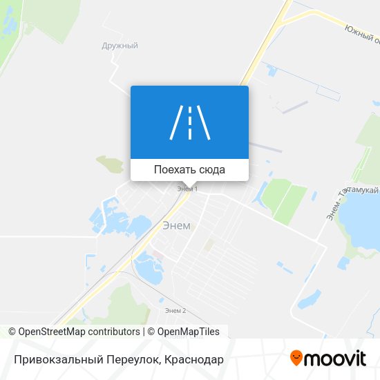 Карта Привокзальный Переулок