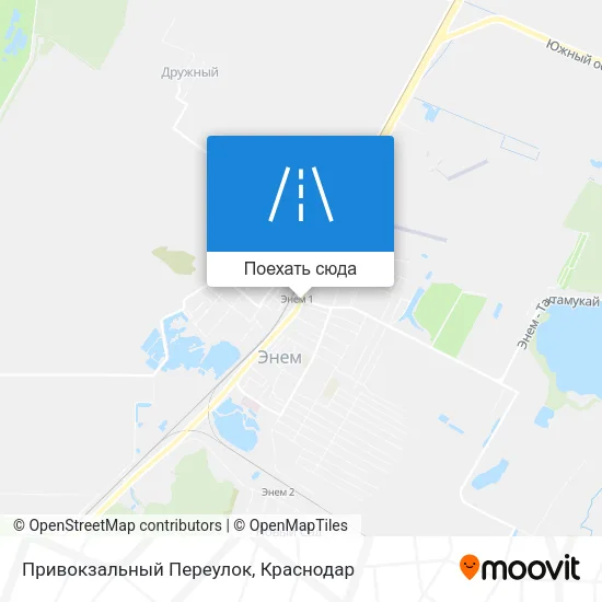 Карта Привокзальный Переулок