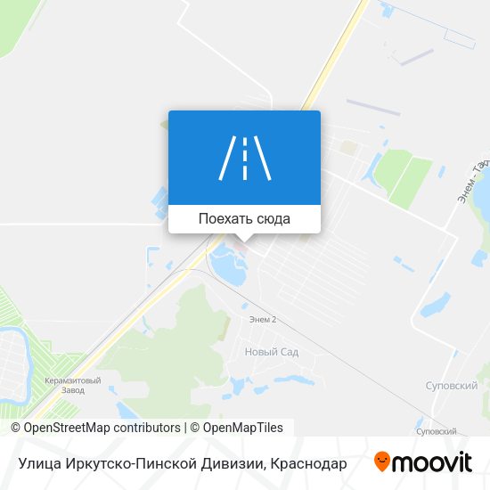 Карта Улица Иркутско-Пинской Дивизии