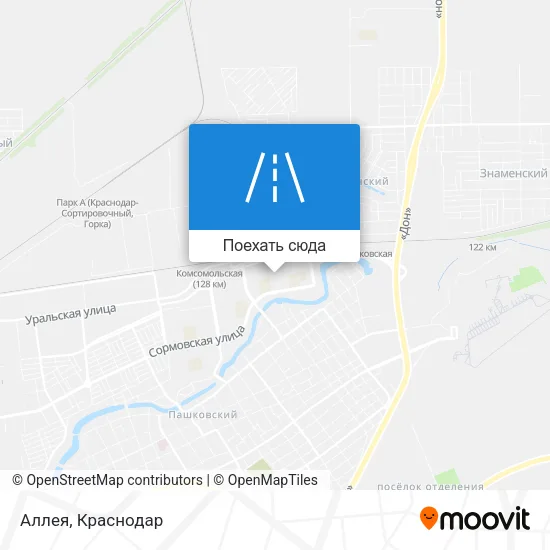 Карта Аллея