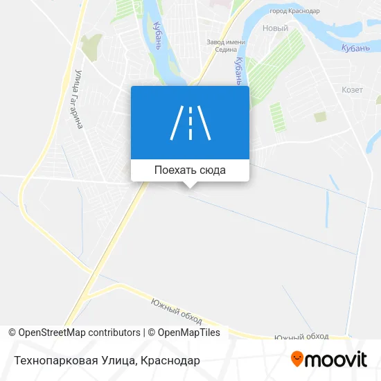 Карта Технопарковая Улица