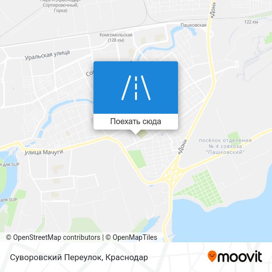 Карта Суворовский Переулок