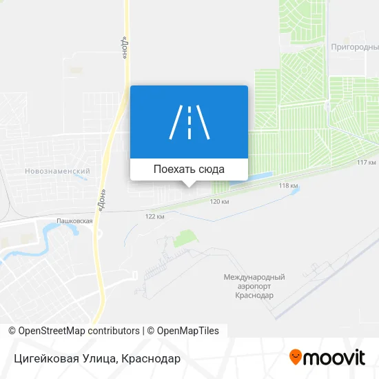 Карта Цигейковая Улица