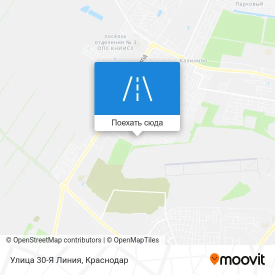 Карта Улица 30-Я Линия