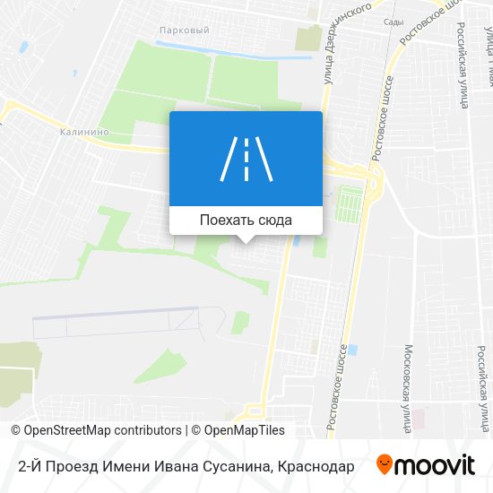 Карта 2-Й Проезд Имени Ивана Сусанина