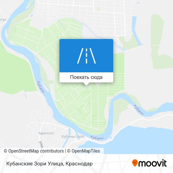 Карта Кубанские Зори Улица