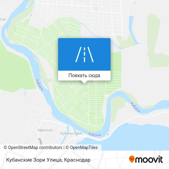 Карта Кубанские Зори Улица