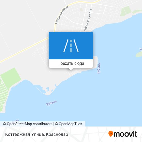 Карта Коттеджная Улица
