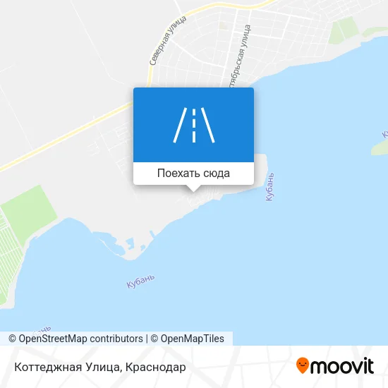 Карта Коттеджная Улица