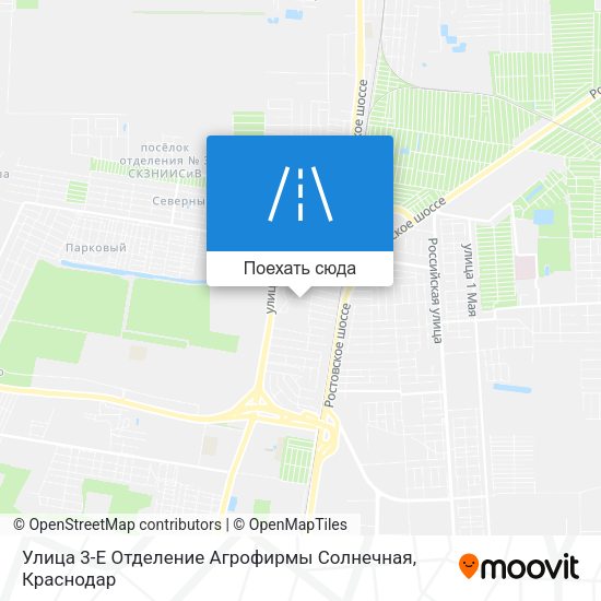 Карта Улица 3-Е Отделение Агрофирмы Солнечная