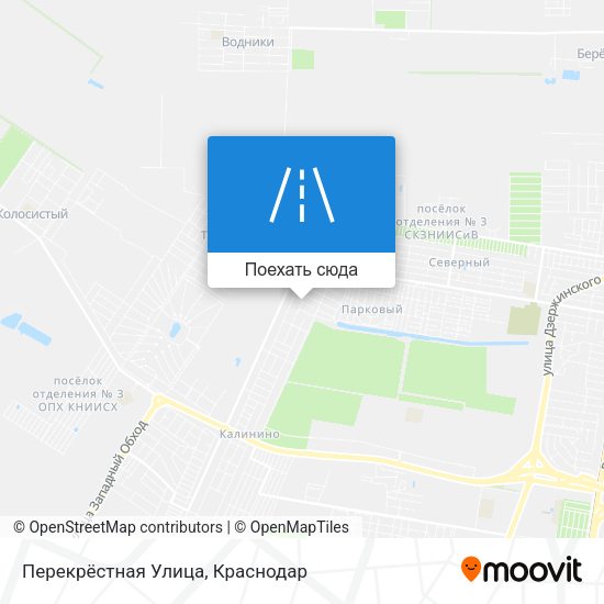 Карта Перекрёстная Улица