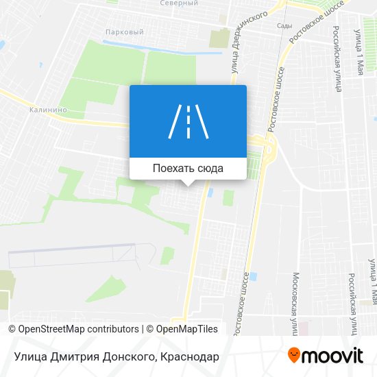 Карта Улица Дмитрия Донского