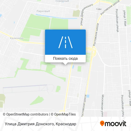 Карта Улица Дмитрия Донского