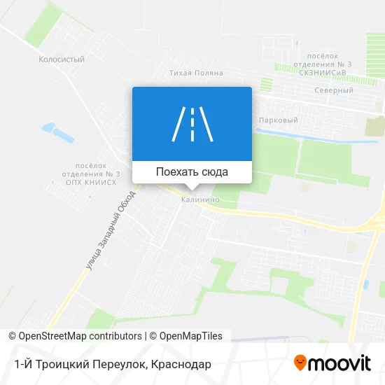 Карта 1-Й Троицкий Переулок