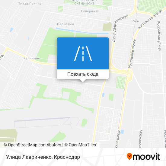 Карта Улица Лавриненко