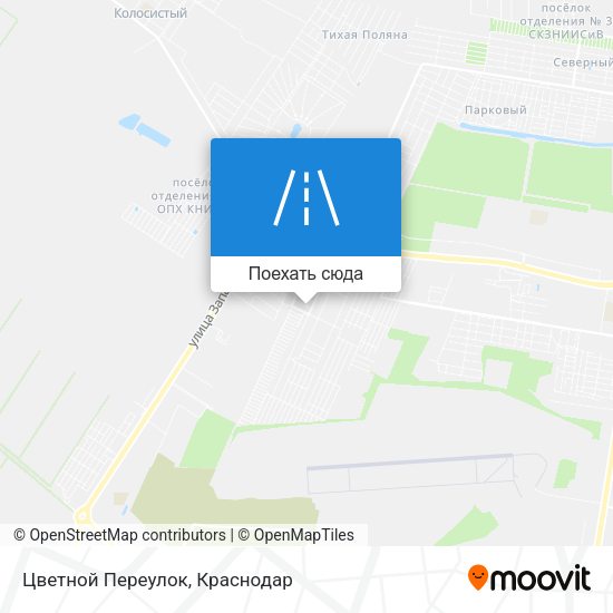 Карта Цветной Переулок