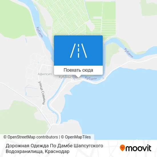 Карта Дорожная Одежда По Дамбе Шапсугского Водохранилища