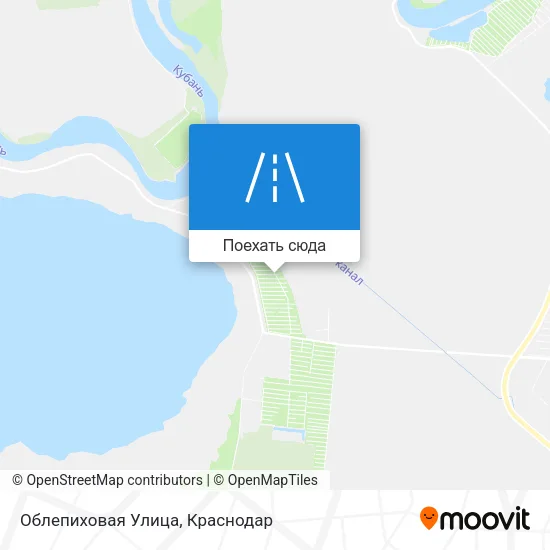 Карта Облепиховая Улица