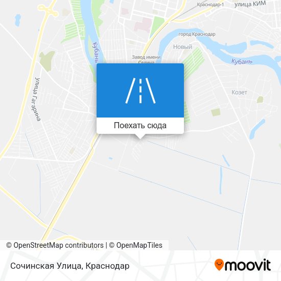 Карта Сочинская Улица