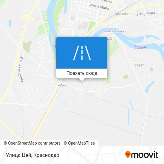 Карта Улица Цей