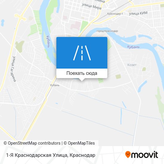 Карта 1-Я Краснодарская Улица