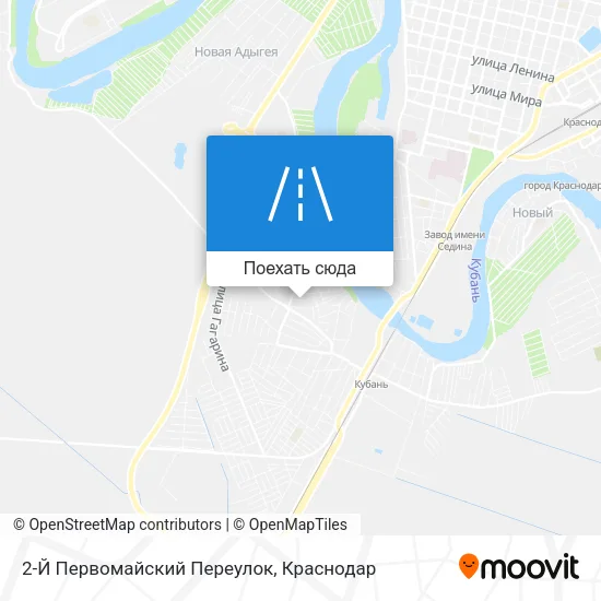 Карта 2-Й Первомайский Переулок