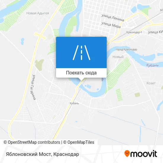 Карта Яблоновский Мост