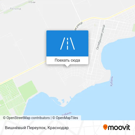 Карта Вишнёвый Переулок