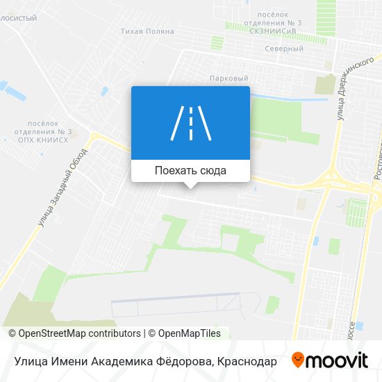 Карта Улица Имени Академика Фёдорова